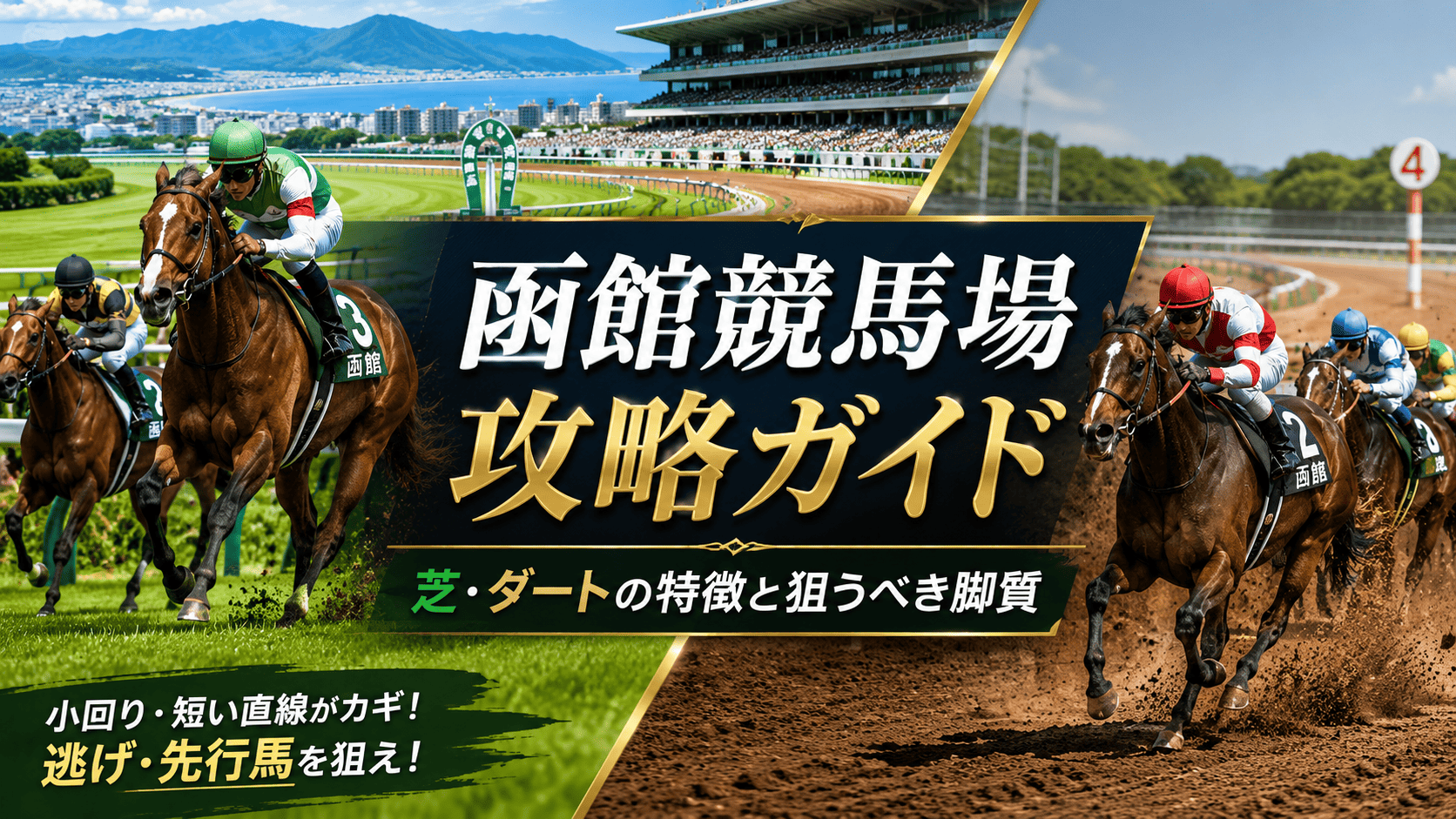 函館競馬場の特徴を徹底解説｜芝・ダートの距離別傾向と有利な脚質