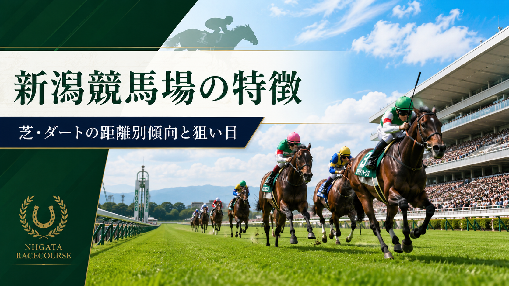 新潟競馬場の特徴を徹底解説｜芝・ダートの距離別傾向と有利な脚質・枠順